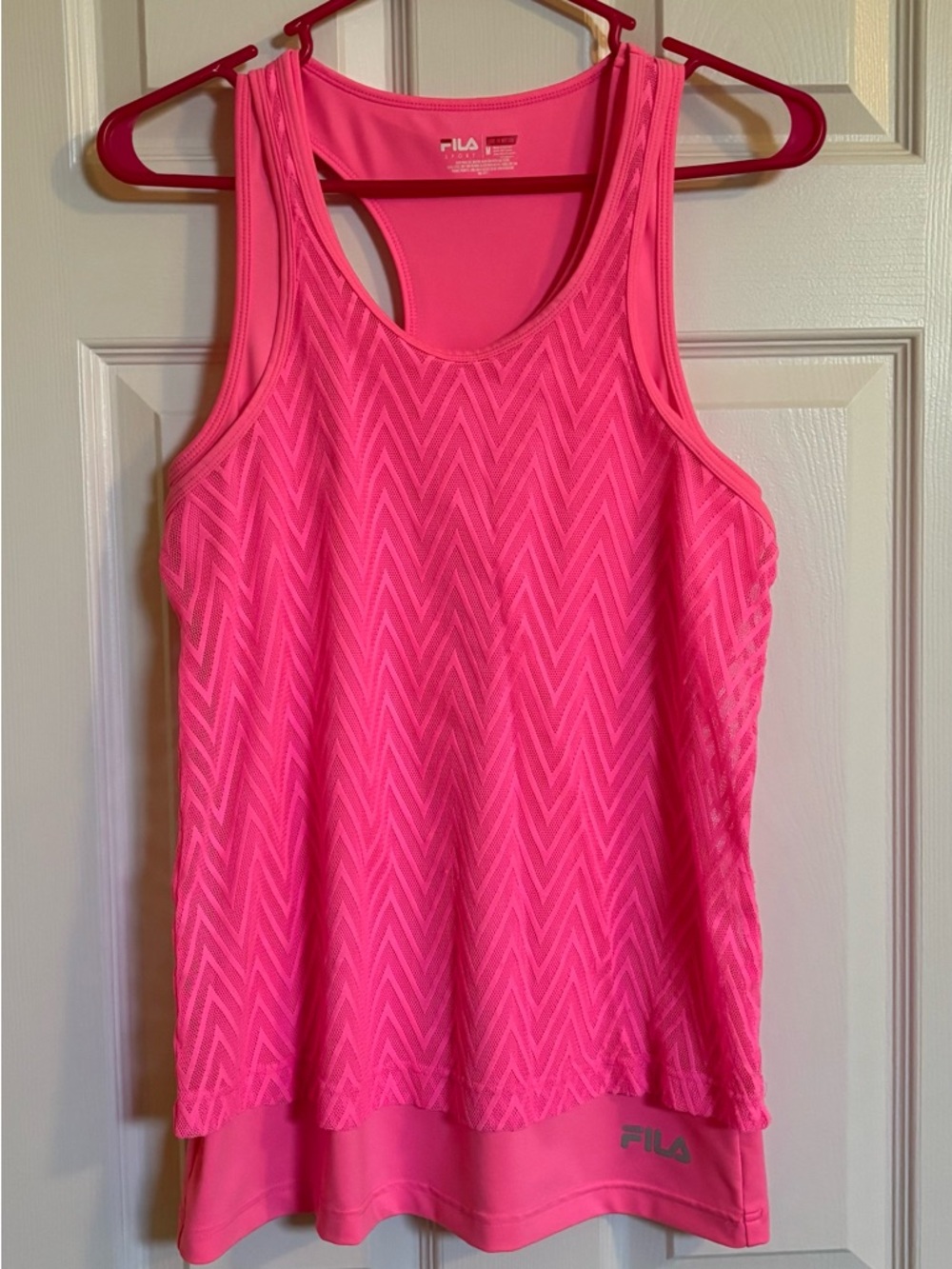 Fila Neon Pink Racerback Athletic Tank